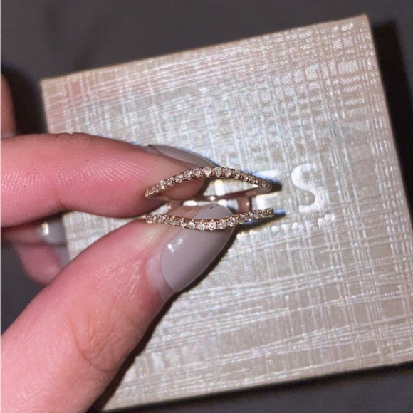 Zales Jewelry - Zales 1/4 CT. T.W. Diamond Contour Solitaire Enhancer in 10K Rose Gold